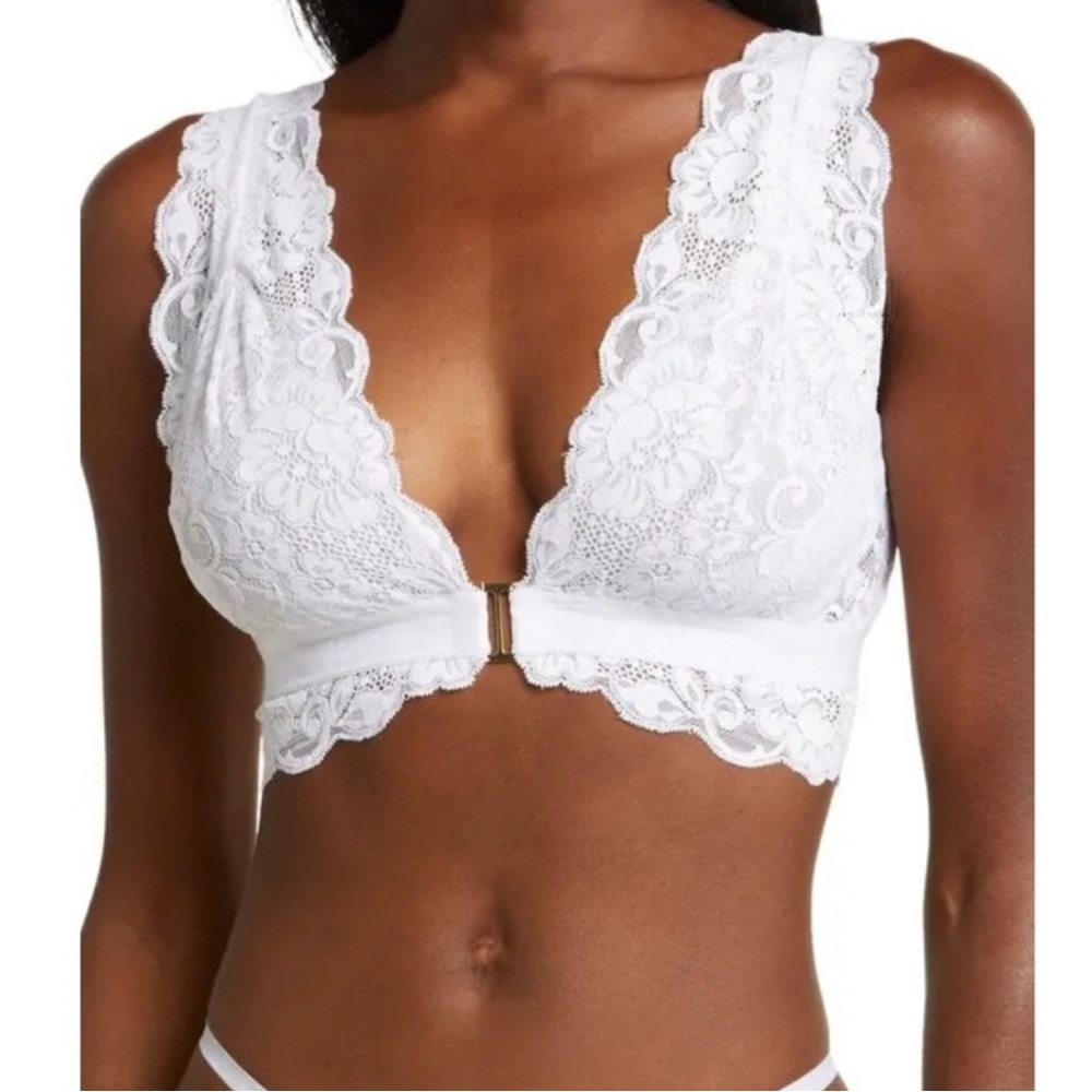 NWT Free People -We are HAH -Got Ur Back Bra in Blanc